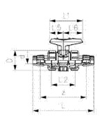 PVC-C Ball valve type 546 Sanipex MT