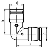 Elbow module 90°