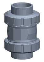 Check valve type 562 ABS with solvent cement sockets metric