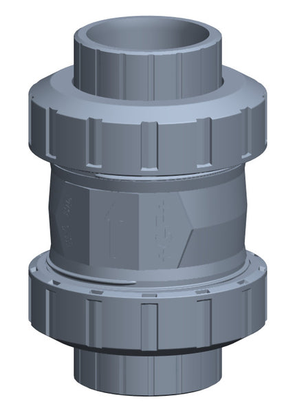 Check valve type 562 ABS with solvent cement sockets metric