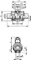 Type 546 Ball Valve PROGEF Standard With mounting inserts With butt fusion spigots IR-Plus