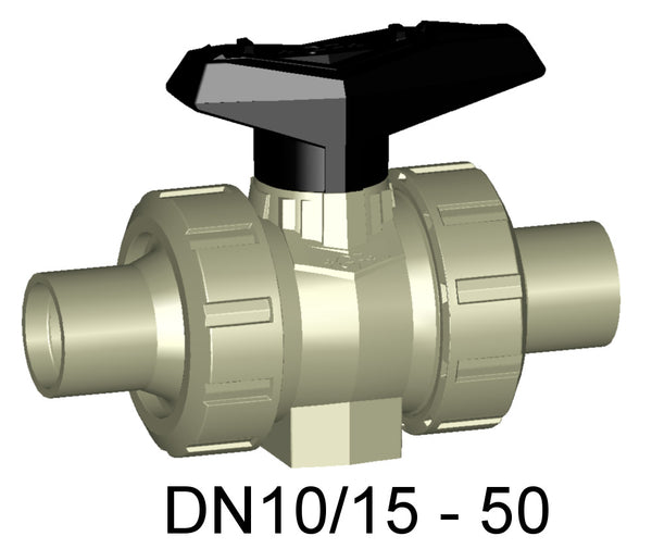 Type 546 Ball Valve PROGEF Standard With mounting inserts With butt fusion spigots IR-Plus