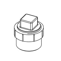 Cleanout Adapter with Plug - Street (SPG x FT)