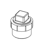 Cleanout Adapter with Plug - Street (SPG x FT)