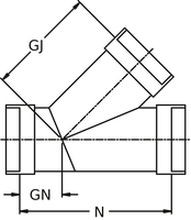 LD 45° Wye (S x S x S)