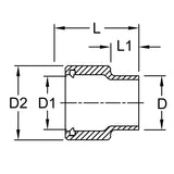 Blucher Transition Fitting (PushxSPG)