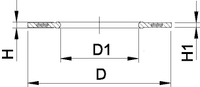 Profile Flange Gasket EPDM/FKM metric