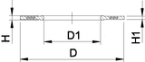 Profile Flange Gasket EPDM/FKM metric