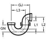 P-Trap with Union Connection (S x S)