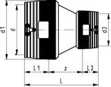 ELGEF Plus Reducer PE100 d200/160-250/225mm / SDR11