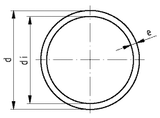 Pipe ABS Metric, nominal pressure 150 psi (PN10) at 68F (20C)