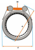 UNI-Grip S coupling stainless steel 1.4571 Tensile-resistant connection of metal and metal PN16 Solid bolt