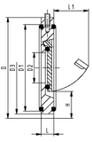 Type 369 Wafer Check Valve PVC With SS-316 spring