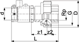 Adaptor union (Female Thread, L90 to L132)