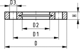 Flanges PP-V (full plastic)