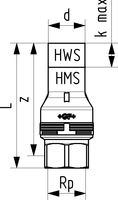 Adapter - female thread (ransition to Female Thread)