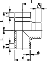 ecoFIT Tee 90° equal PE100