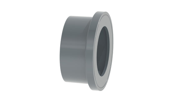 Flange adapter PVC Combined jointing face flat and serrated metric