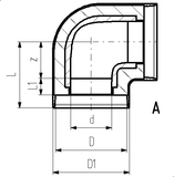 COOL-FIT PE Plus Codo 90°, d32-d225