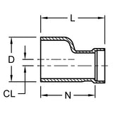 Eccentric Pipe Increaser - Street (SPG x S)