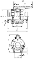 PROGEF Standard Ball valve type 546 Pro With backing flanges PP-st metric