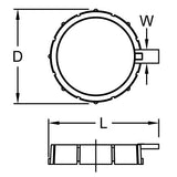 Fusion Locking Collar with Plastic Clamp