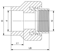 Aquasystem&reg; Female Socket (Hexagon) BSPP-G PP-R