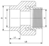 Aquasystem&reg; Female Socket (Hexagon) BSPP-G PP-R