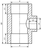 Aquasystem&reg; Reducing Tee PP-R