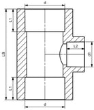 Aquasystem&reg; Reducing Tee PP-R