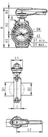 Type 567 Butterfly Valve PROGEF Standard PP Lever Operated