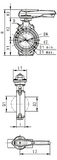 Type 567 Butterfly Valve PROGEF Standard PP Lever Operated